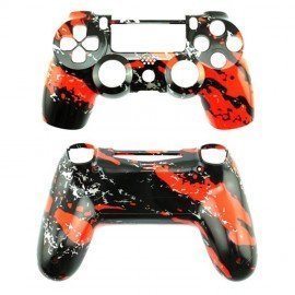 Carcasa mando DualShock 4 PS4 V1 - RASGADO ROJO