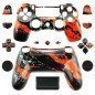 Carcasa mando DualShock 4 PS4 V1 - RASGADO ROJO