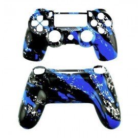 Carcasa mando DualShock 4 PS4 V1 - RASGADO AZUL