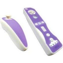 Protectores Silicona para mandos Wii *Violeta/Blanco*Protectores Silicona para mandos Wii *Violeta/B