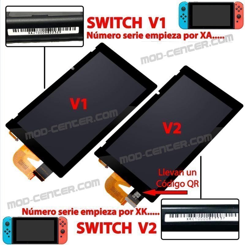 como diferenciar pantalla nintendo switch